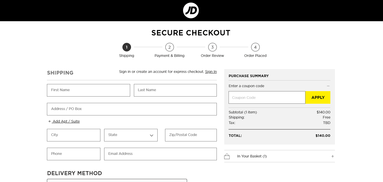 How to apply JD Sports coupon code
